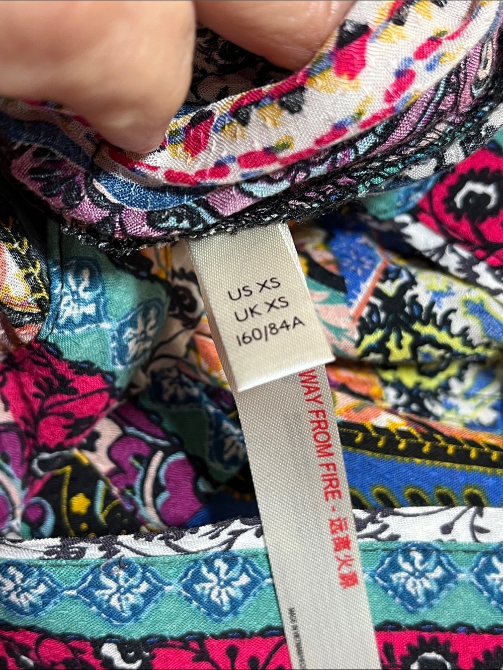 ANTHROPOLOGIE CALAIS JUMPSUIT NOVELTY PRINT BOHEMIAN WIDE LEG SZ XS - Picture 15 of 15